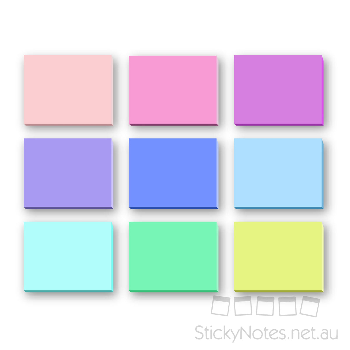 100 x 75mm Coloured Sticky Notes