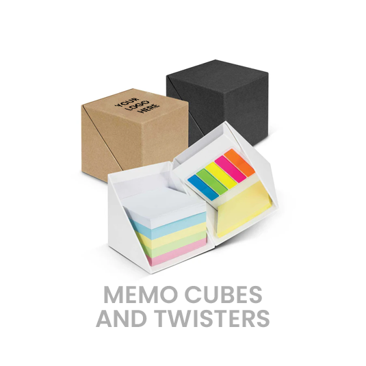 Promotional Memo Cubes and Twisters