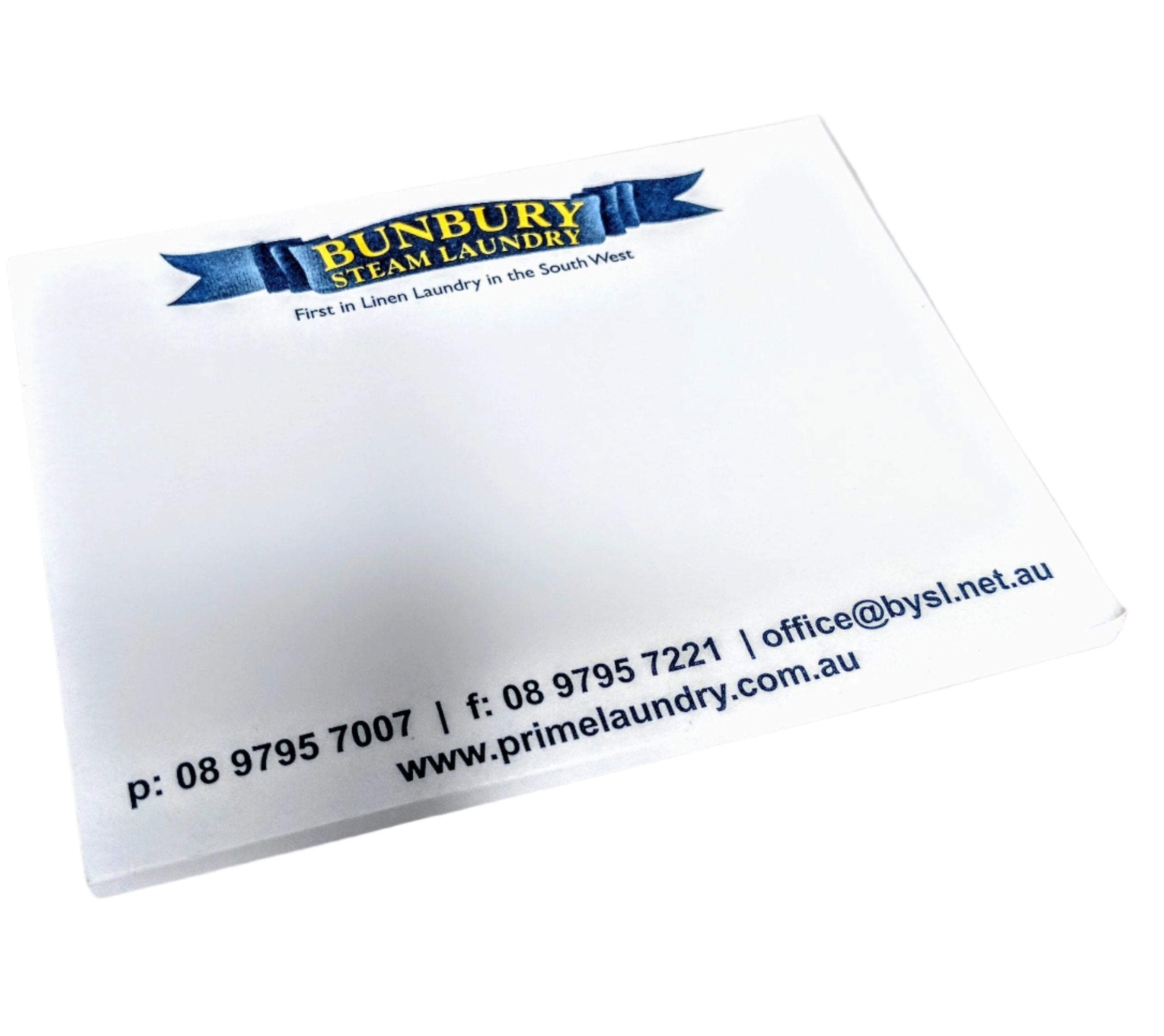 Branded Sticky Notes Example 2 Colour Printed Sticky Notes 10x7cm – stickynotes.net.au