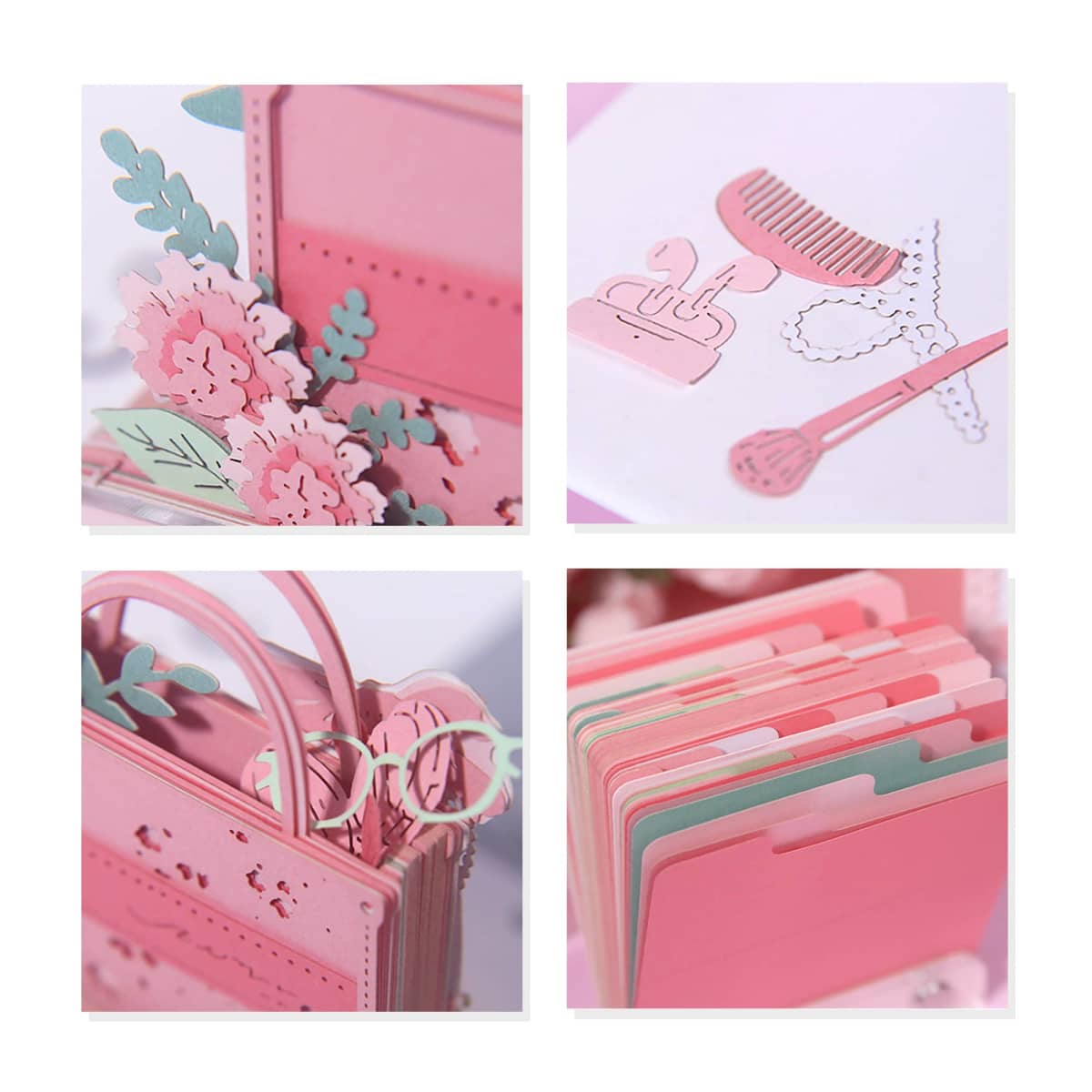 3D Paper Art Handbag Tear-off Notepad