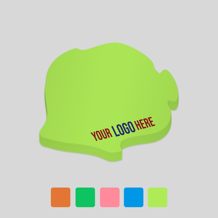 Fish shaped, promotional sticky post it notes printed, Australia ...