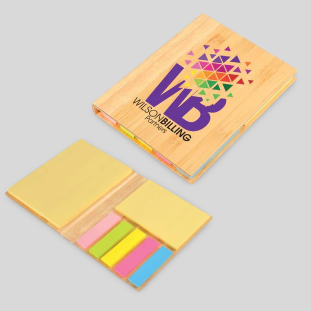 Branded Sticky Notes Example Promotional Zentara Sticky Notes Custom Branded with your logo ...