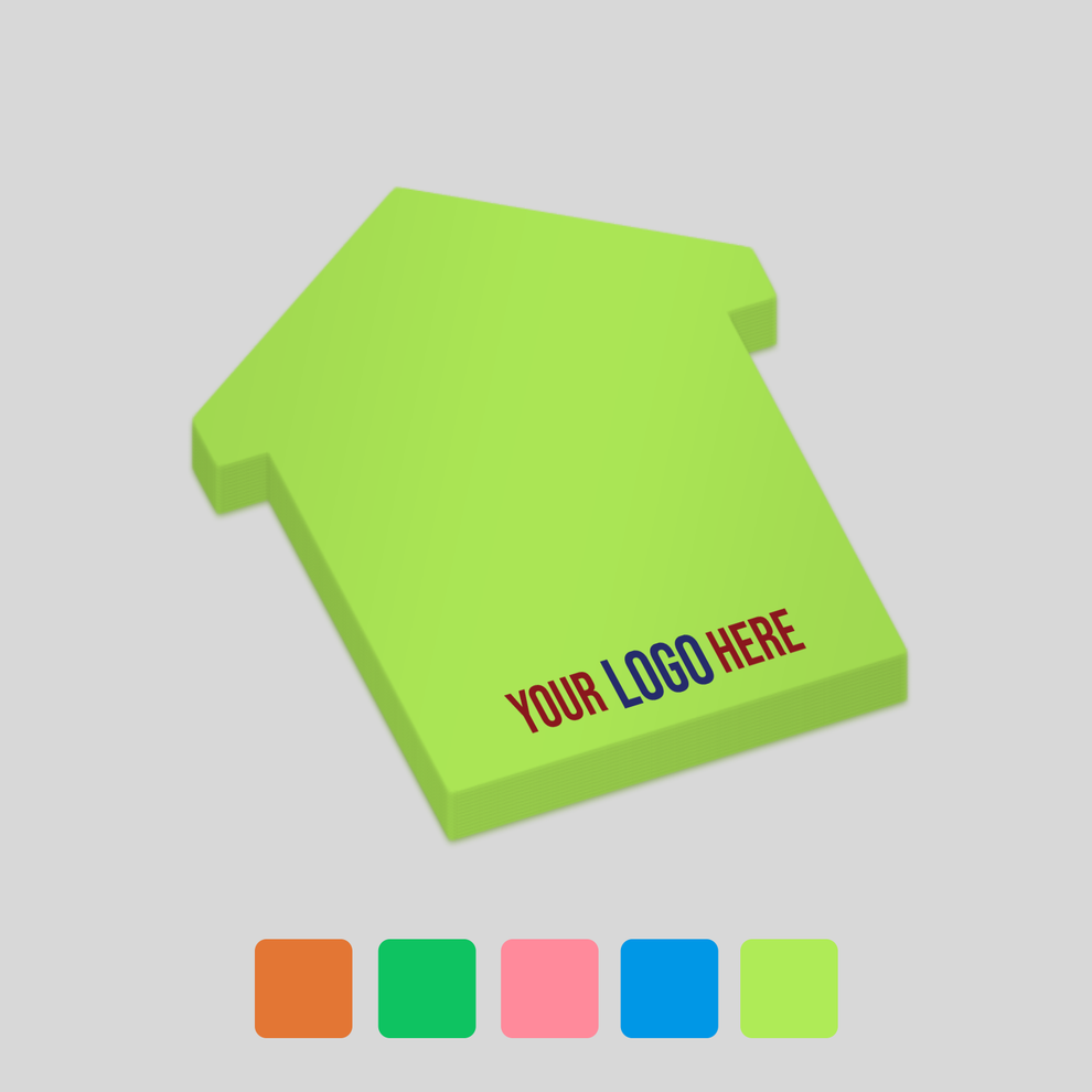 Promotional Sticky Notes in House Shape | Branded in Australia ...