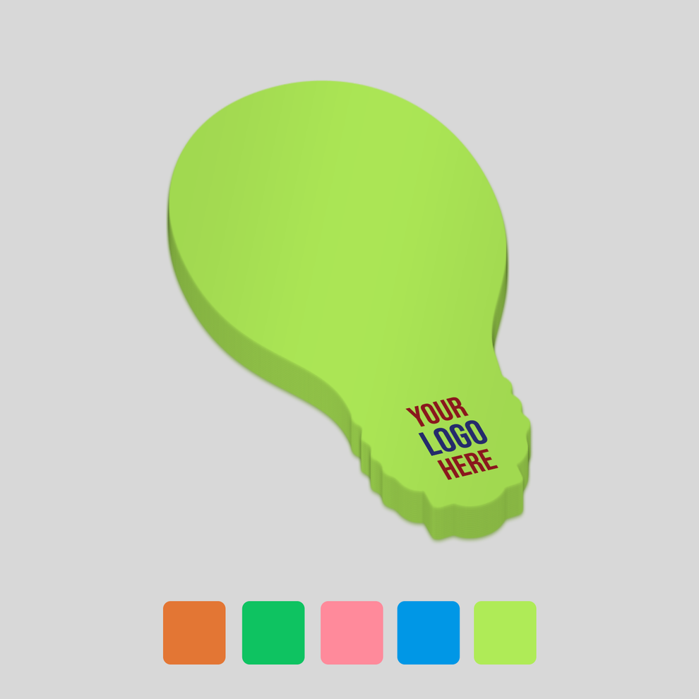 Sticky Note Light Custom printed Light Bulb Sticky Notes | customised sticky notes ...