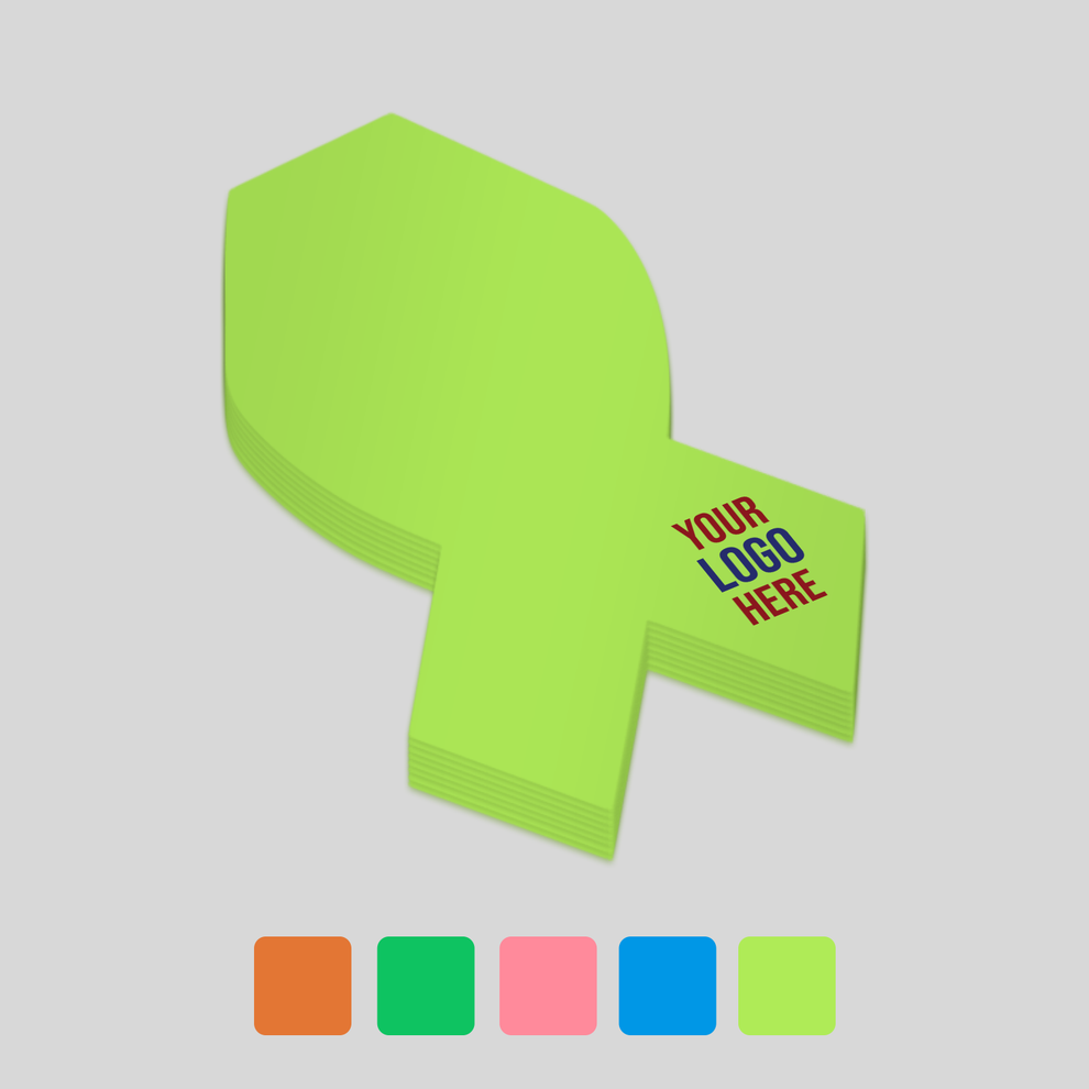 Promotional Sticky Notes in Ribbon Shape | Australia – stickynotes.net.au