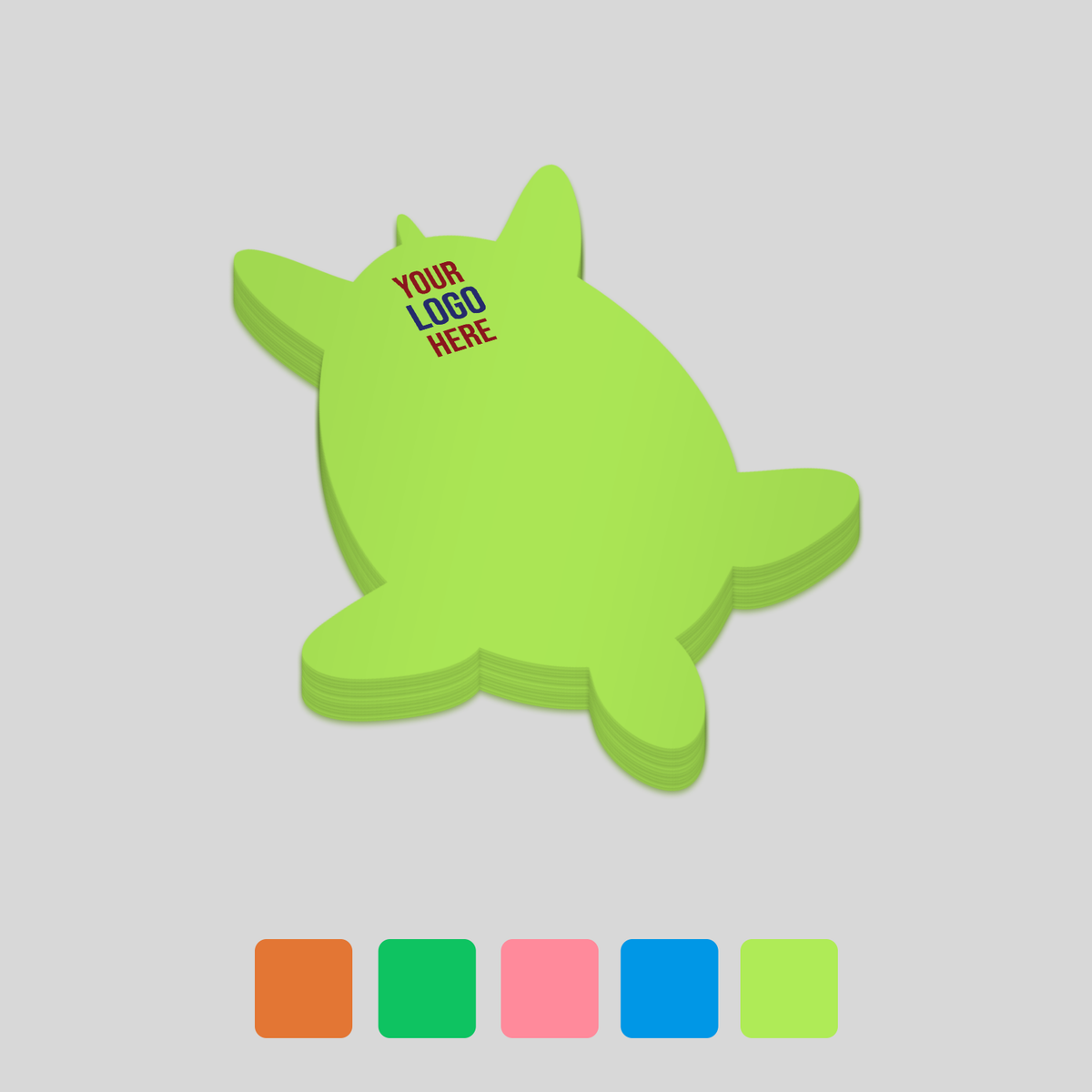 Sticky Turtle Promotional Sticky Notes in Turtle Shape | Branded in Australia ...