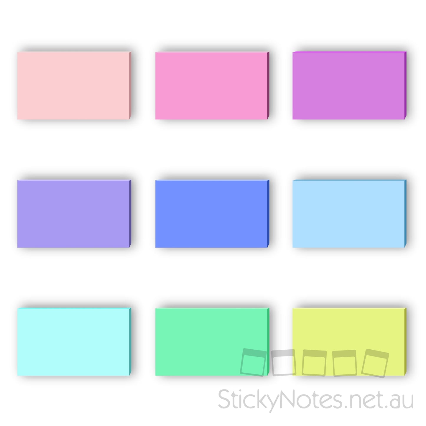 75 x 125mm Colour Sticky Notes – stickynotes.net.au