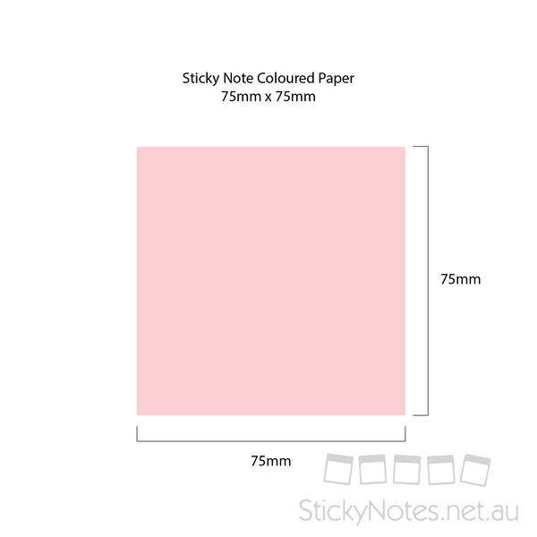 75 x 75mm Coloured Sticky Notes – stickynotes.net.au