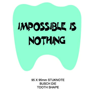 Promotional Tooth Shaped Sticky Notes | Personalised sticky notes ...